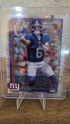 2025 Topps Chrome - Rookies Jaxson Dart #306 Pulsar Refractor (RC)