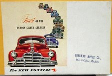 1946 Pontiac Six Eight 6 8 Coupe Color Sales Folder Mailer Original 1946 Pontiac Six Eight 6 8 Coupe Color Sales Folder Mailer Original