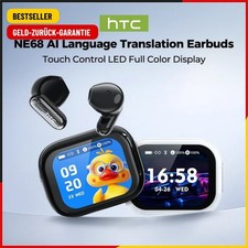 Nouveau 2026 HTC NE68 Bluetooth 6.0 Écouteurs sans Fil Casque de Traduction AI La