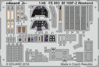 Eduard Accessories FE893 - 1:48 Bf 109F-2 Weekend For Eduard - Neu