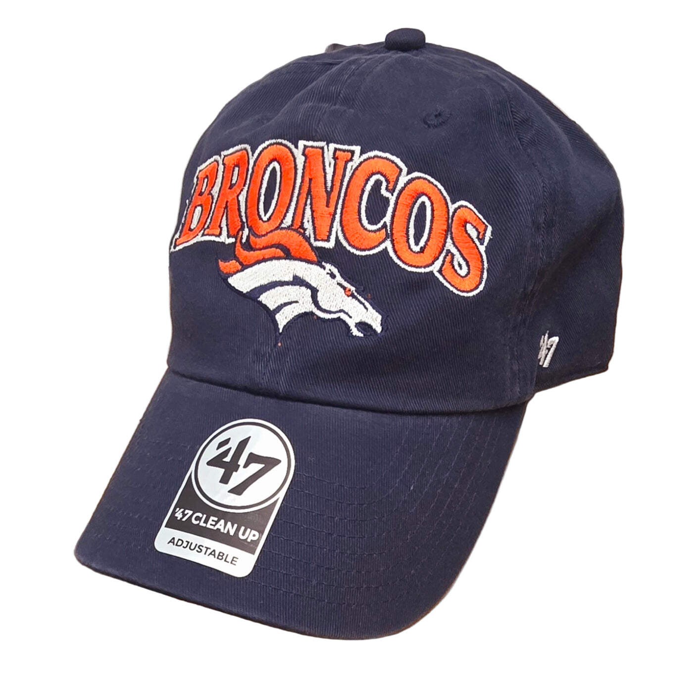 '47 Brand Denver Broncos Navy Domestic Tuscaloosa Clean Up Strapback