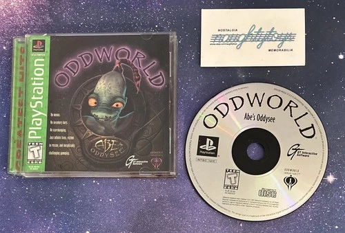 Oddworld: Abe's Oddysee (Sony PlayStation 1, 1997) Complete w/ Reg Card, Manual