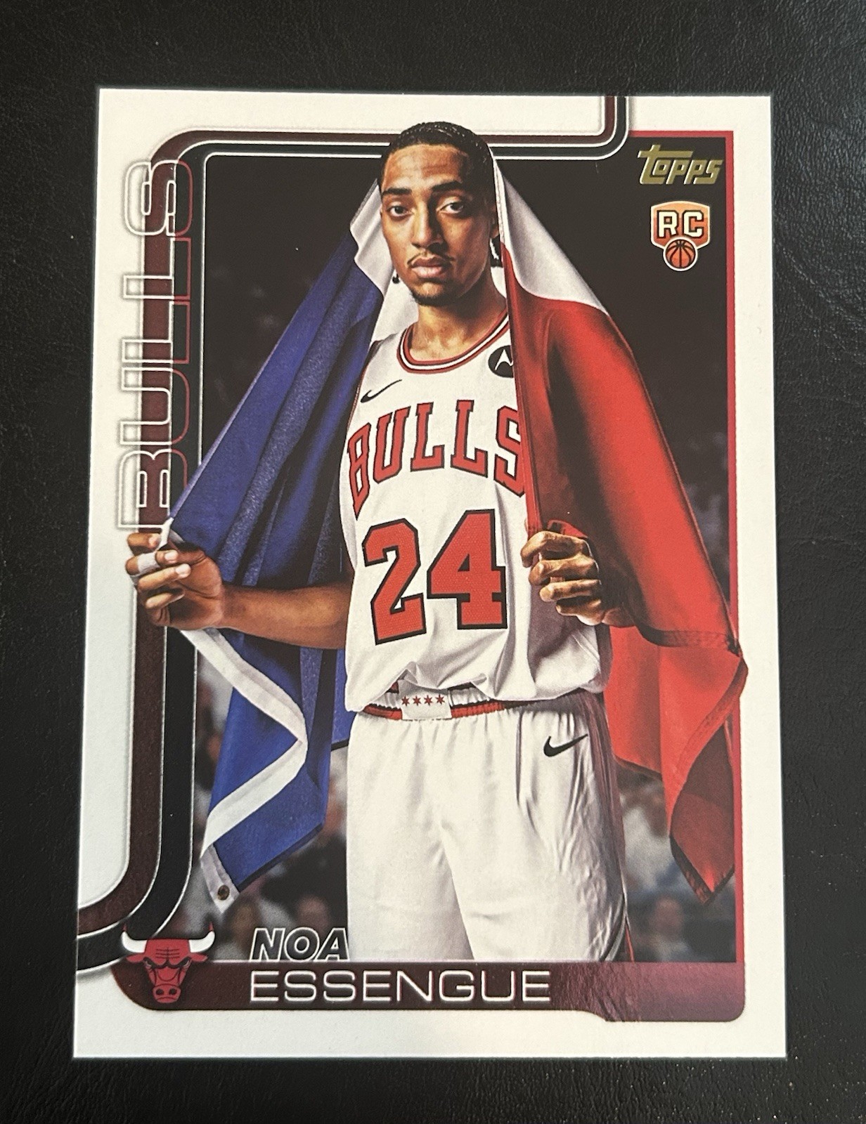 Noa Essengue 2025-26 Topps Flagship Rookie Golden Mirror Variation SSP #212 RC