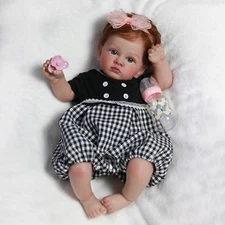 Real Realistic Reborn Baby Dolls Vinyl Silicone 23" Newborn Doll Girl Gift Toys