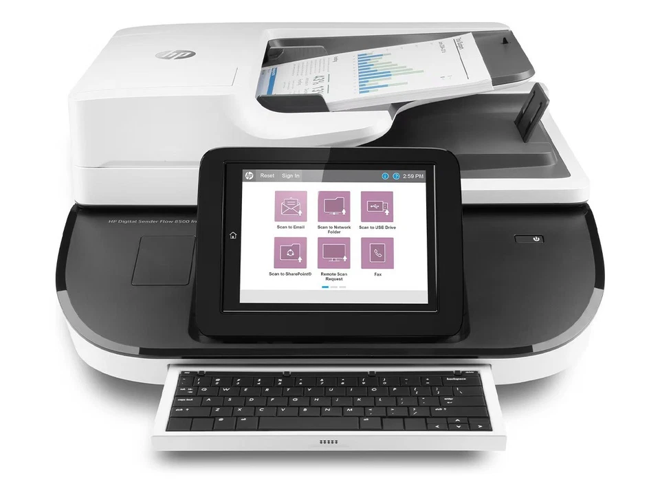 HP Digital Sender Flow 8500 fn2 A4 Document Capture Workstation/Scanner (L2762A) - Image 4 of 4