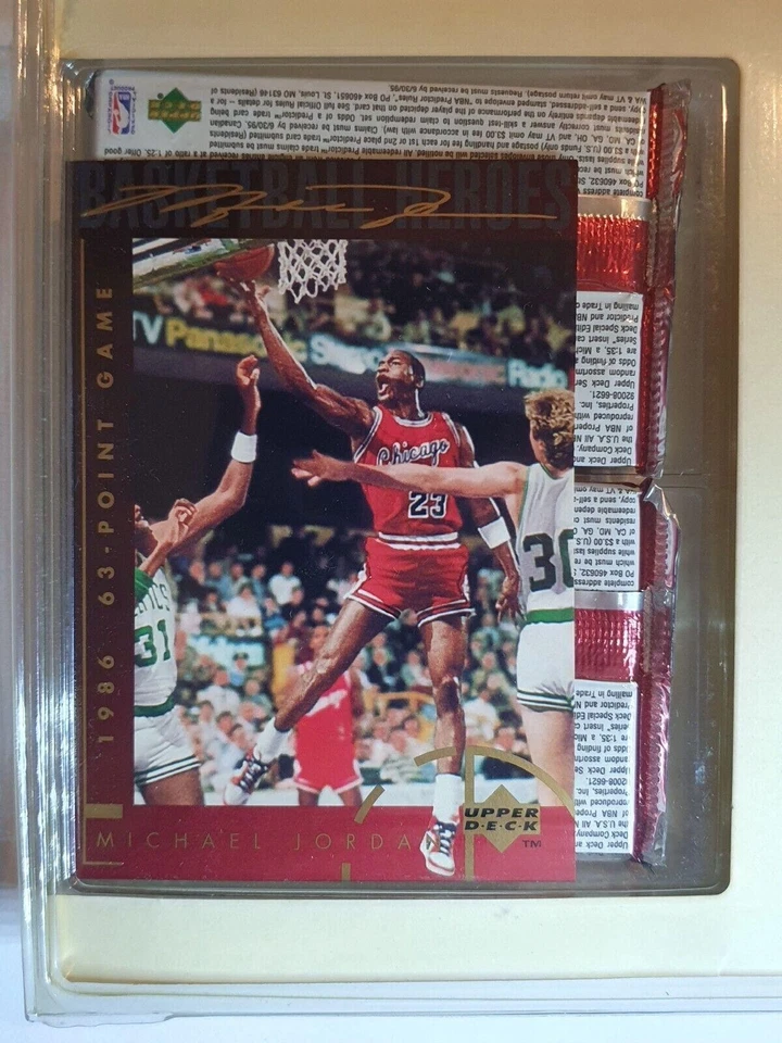 Baloncesto NBA Upper Deck 1994 Michael Jordan paquete de bonificación - 4 paquetes + Jumbo Foto 4 de 4