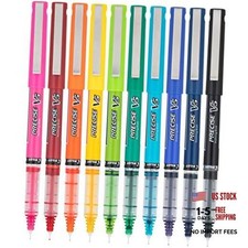 Precise V5 Capped Rollerball Pens, Assorted Colors, Pack 1 Count Pack of 10 