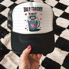 Vintage Snapback Trucker Hat Giftmas Gift Snapbac Talk Trashy Racoon Trucker Hat