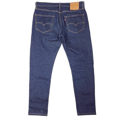 Jeans Levi's 502 Premium Para Hombre 33x30 Cónicos Grande E Azul Lavado Índigo Usados en Excelente Condición - Imagen 6 de 8