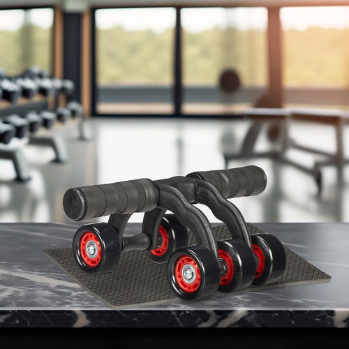 Ab-roller Buikspierwiel Fitnesswiel Trainingswiel 5 wieltjes 150 kg 5 wielen - Afbeelding 2 van 8