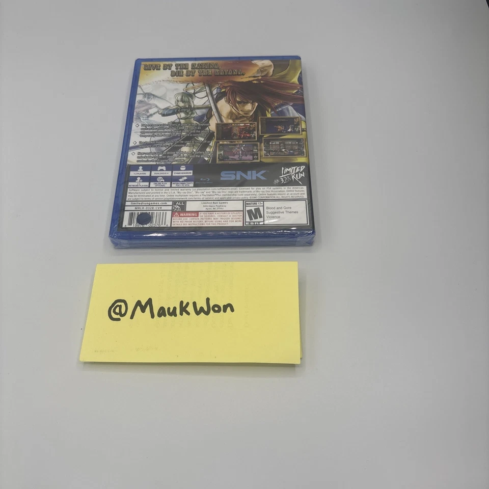 Samurai Showdown V [Limited Run] (PS4) BRAND NEW, FACTORY SEALED! - Image 2 of 2