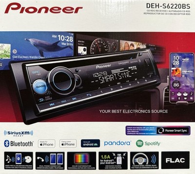 NEW Pioneer DEH-S6220BS 1-DIN Car Audio Stereo Receiver, CD/AM/FM w/ Bluetooth
