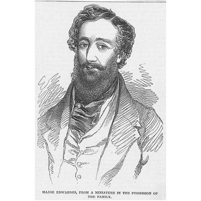 SIR HERBERT BENJAMIN EDWARDES British Statesman - Antique Print 1848