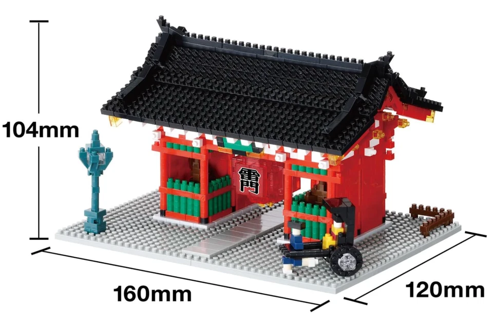 【TOY】Nanoblock Kaminarimon NBM-058 nano block figure toy Japan［ Asakusa ］ - Image 2 of 4