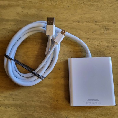 Apple Mini Display Port to Dual-link DVI Adapter A1306 White 