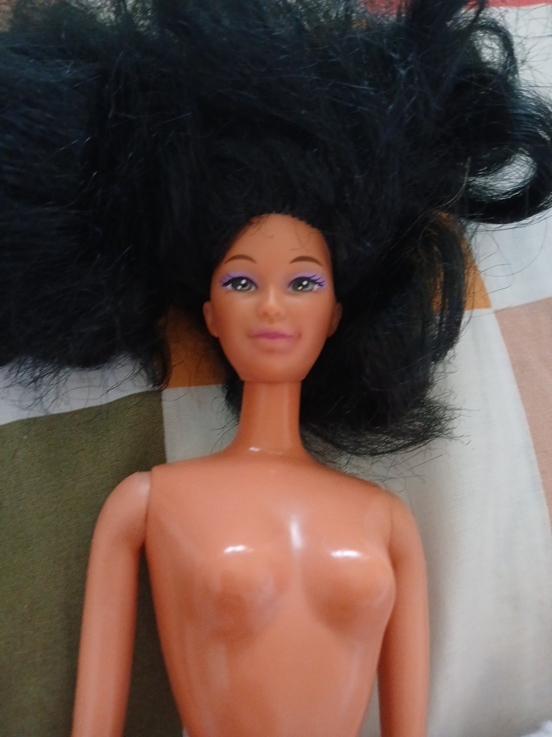 Vintage 1980 KIRA MIKO Barbie Doll Brow Eyes Blue Shadow Nude Mattel Barbie