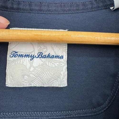 Tommy Bahama 1/4 Zip Pullover Men's Size XL Blue Pima Cotton Sweater Casual - Picture 2 of 13