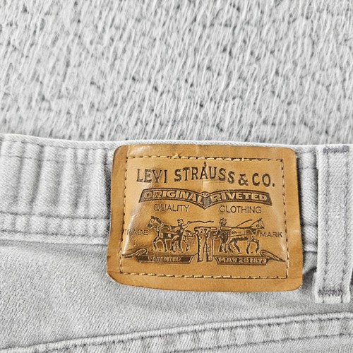 Levis Jeans Herren 32x30 grau gerades Bein Denim Mid Rise Zip Fly klassisch - Bild 12 von 15
