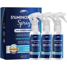 5 Minoxidil for Men, Spray, 2 Fl Oz Pack of 3 