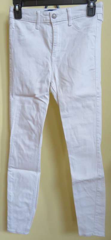 HOLLISTER WHITE JEANS SZ: 25