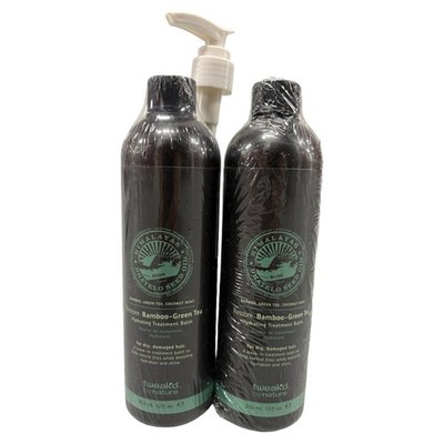 2 Tweak'd By Nature Dhatelo Bamboo Green Tea Hydrating Treatment Balm 12 oz each