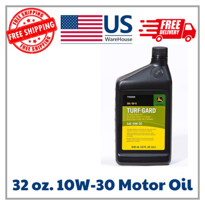 John Deere 10W-30 Motor Oil 32 oz Small Engine Lawn Mower Engine Oil