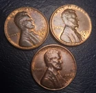 1956 1957 1958 D 1C Lincoln wheat cent penny - Toned Patina