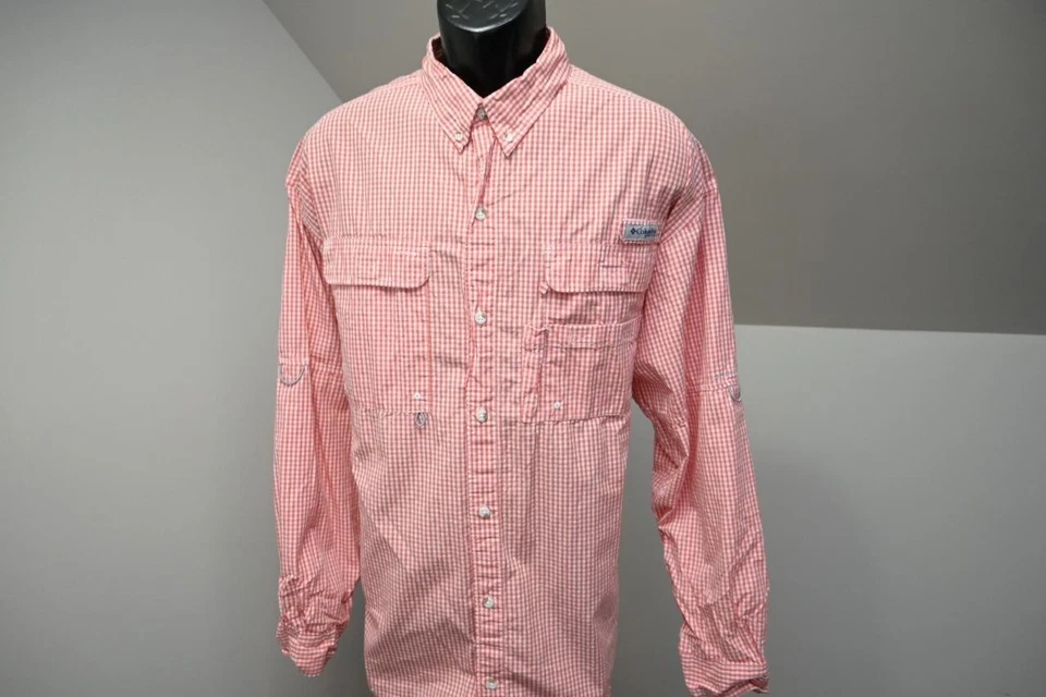 Camisa de pesca Columbia PFG ventilada omni-sombra a cuadros manga larga para hombre talla XL Foto 2 de 4