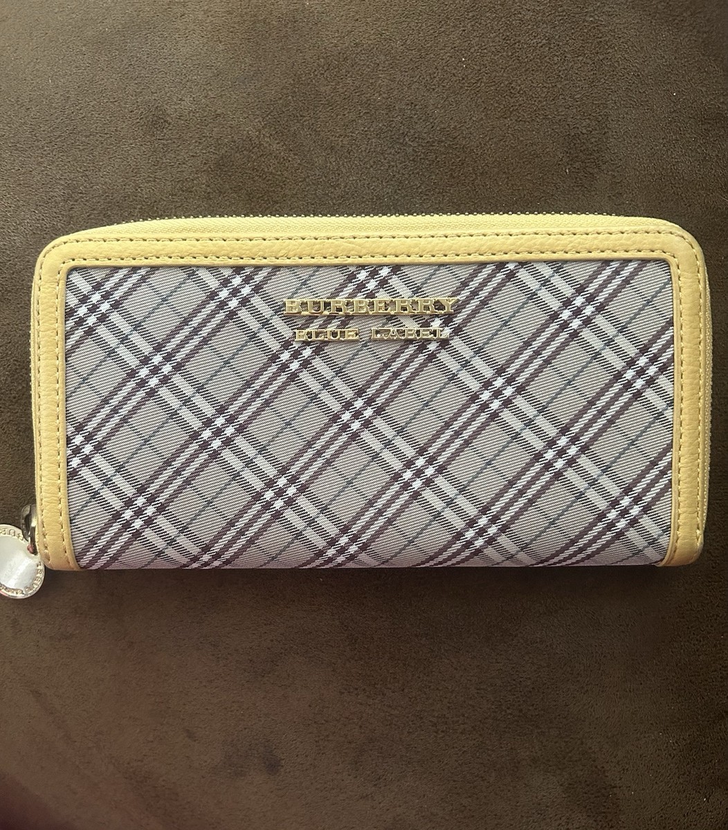 小物 BURBERRY BLUE LABEL check long wallet BURBERRY BLUE LABEL Long Wallet Nova Check Beige | eBay