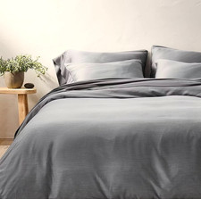 Casaluna Dark Grey King Size Rayon from Bamboo Duvet Set