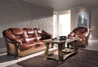 Klassische Dreisitzer Couch Sofas Polster Sofa 3 Sitzer Leder Couchen Ledersofa