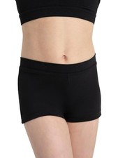 Capezio girls Boys Cut Low Rise Short, Black, Large 12-14