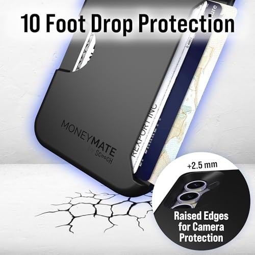 for Samsung Galaxy S25 Case with Card Holder, Moneymate Wallet Case with - 第 6/7 張圖片