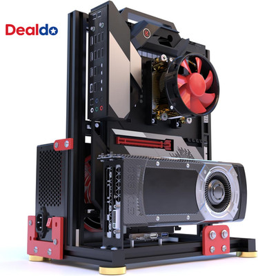 DIY Aluminium Pc Open Case Computer Chassis Test Bench Support Water Cooling Sup