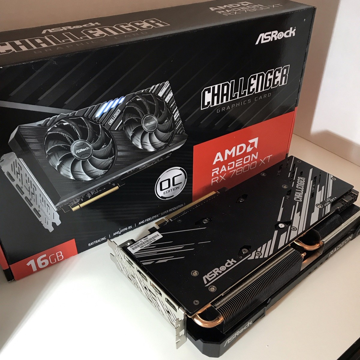 ASRock AMD Radeon RX 7800 XT Challenger OC 16GB GDDR6 Graphics