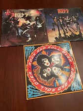 Kiss Vinyl Records Lot Of 3 Including KISS Live, Rock And Roll Over, Destroyer