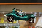 1970 HOT WHEELS REDLINE SAND CRAB GREEN ON ONE SIDE AQUA ON THE OTHER