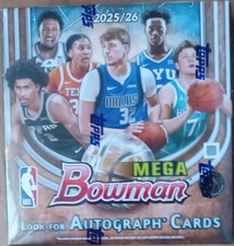 Topps 2025/26 Bowman Mega NBA Basketball Box Autograph Cards