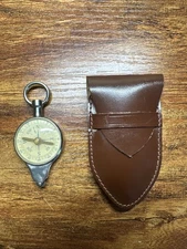 VINTAGE GERMAN WANDERER SCOPE MAP MEASURER & MAGNETIC COMPASS W/LEATHER CASE