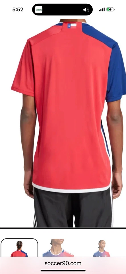Adidas FC Dallas Home Jersey Juvenil Pequeño IP6031 Nuevo Foto 4 de 4