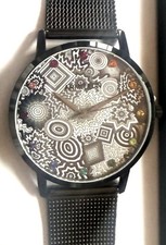Armitron Jen Stark Artistry AC/1000TIJS Unisex Black Ultra Thin Round Watch