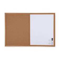 Bulletin/Whiteboard Combination 18"H X 24"W, 1Nuk6