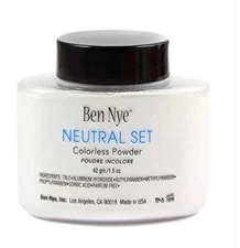 Ben Nye Neutral Set Authentic Colorless NEW TALC FREE  Face Powder 1.2oz/35gm