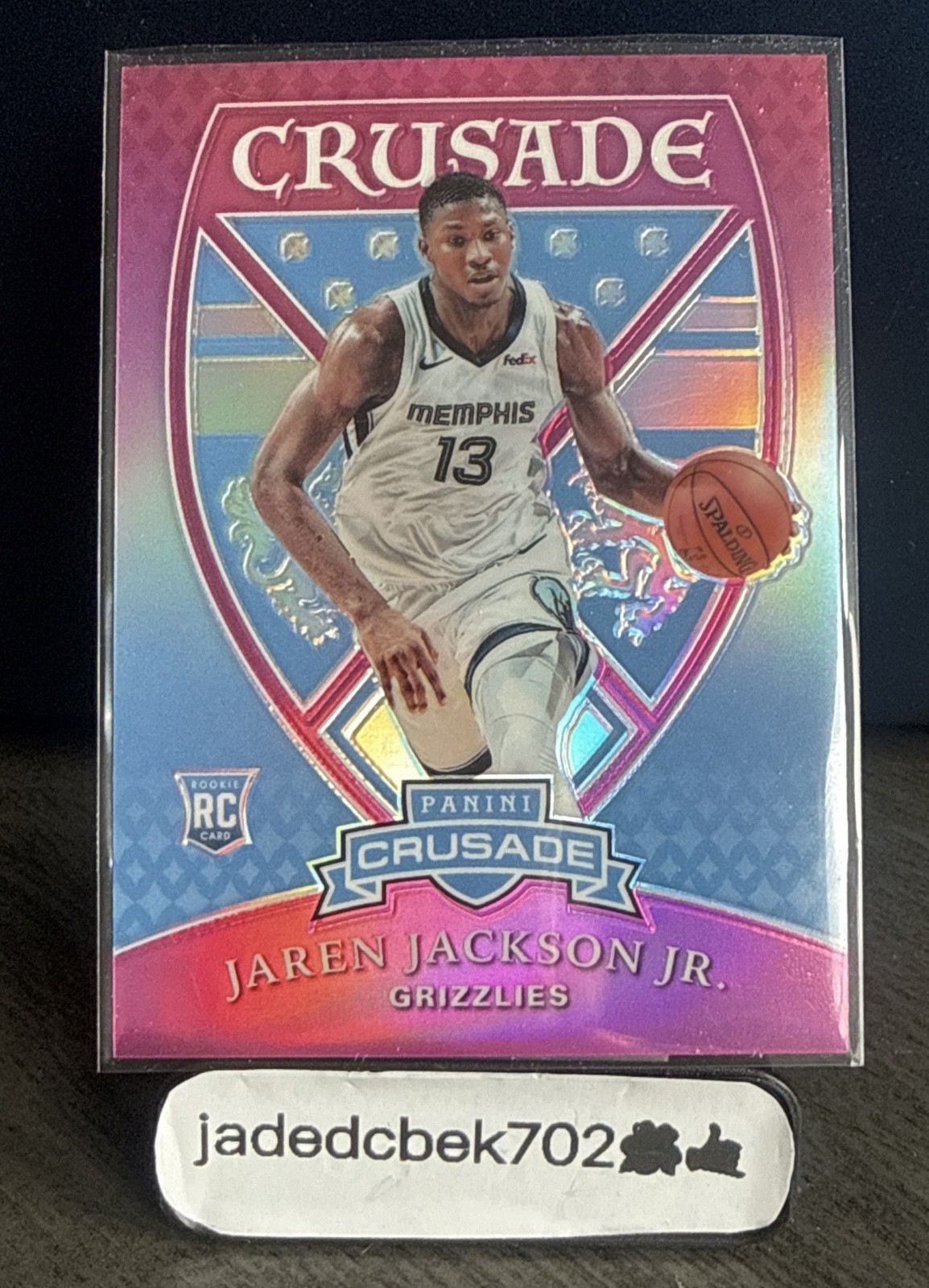 2018-19 Panini Chronicles - Crusade Jaren Jackson Jr. #547 Pink /75 (RC)