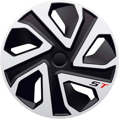 FÜR VAUXHALL ASTRA 16'' ZOLL RADKAPPEN RADZIERBLENDEN SILBER & SCHWARZ STR 4 STÜCK