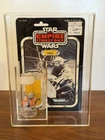 Vintage Kenner Star Wars Yoda w/Orange Snake w/32 Back Cardback & Case HK COO