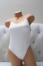 VICTORIA'S SECRET SWIM Scoop One-Piece Swimsuit in White M NWT