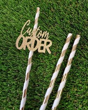 Personalised Drinking Straws, Custom party straws for birthdays, hen party