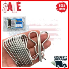 12 Pcs Heavy Duty Hitch Pins Clip R Clips Spring Retaining Wire Hair Pins Cotter