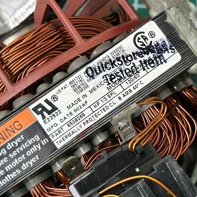 Whirlpool Dryer Motor 8538266 S58NXNAF-6961 | eBay